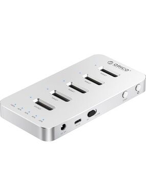 ORICO M.2 SATA SSD Clone Enclosure, 5 Bay Aluminum Hard Drive DockStation, 5Gbps